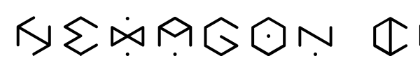 Hexagon Cup font preview